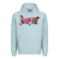 Blue Mist Love Valentine's Day Premium Hoodie - FaDigitalArtStudio