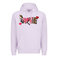 Lilac Love Valentine's Day Premium Hoodie - FaDigitalArtStudio