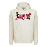 Oatmeal Heather Love Valentine's Day Premium Hoodie - FaDigitalArtStudio