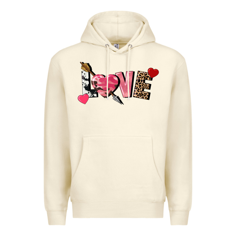 Love Valentine's Day Premium Hoodie by FaDigitalArtStudio | Teevron