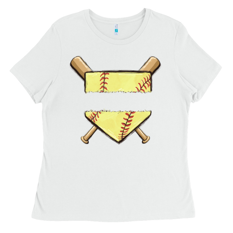 Custom Baseball Ladies Tee by MaliasSmallBusiness | Teevron