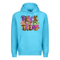 Ocean Blue Trick or treat Premium Hoodie - RanaPortraitStore