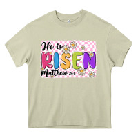 Mossy checkered risen Heavy Core Tee - MaliasSmallBusiness
