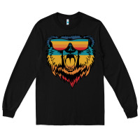 Black Retro bear Long Sleeve Tee - Bettercallsaul