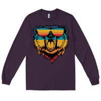 Plum Retro bear Long Sleeve Tee - Bettercallsaul