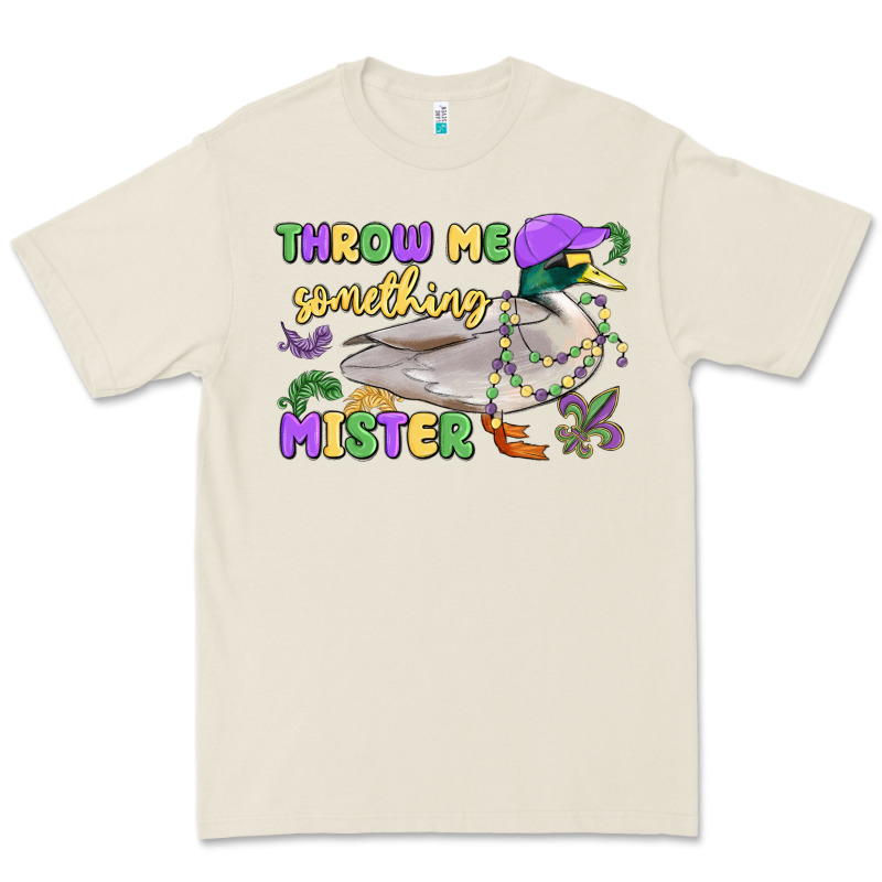 Throw Me Something Mister Mardi Gras Duck Premium Tee by MaliasSmallBusiness | Teevron