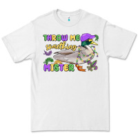 White throw me something mister mardi gras duck Premium Tee - MaliasSmallBusiness