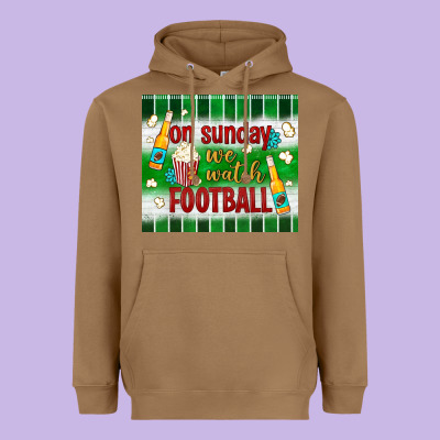 On Sunday We Watch Football Tumbler Heavyweight Hoodie Designed By Bundleandbundleshop