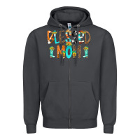 Smoke Blessed Mom Zipper Hoodie - CowCowDesign