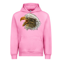 Fuchsia Pink Bald Head Eagle Urban Hoodie - LillyAllenDesigns