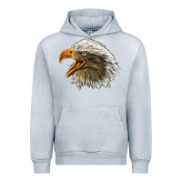Heather Grey Bald Head Eagle Urban Hoodie - LillyAllenDesigns