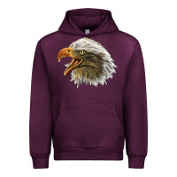 Mauve Wine Bald Head Eagle Urban Hoodie - LillyAllenDesigns