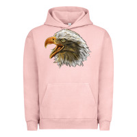 Pigment Salmon Bald Head Eagle Urban Hoodie - LillyAllenDesigns