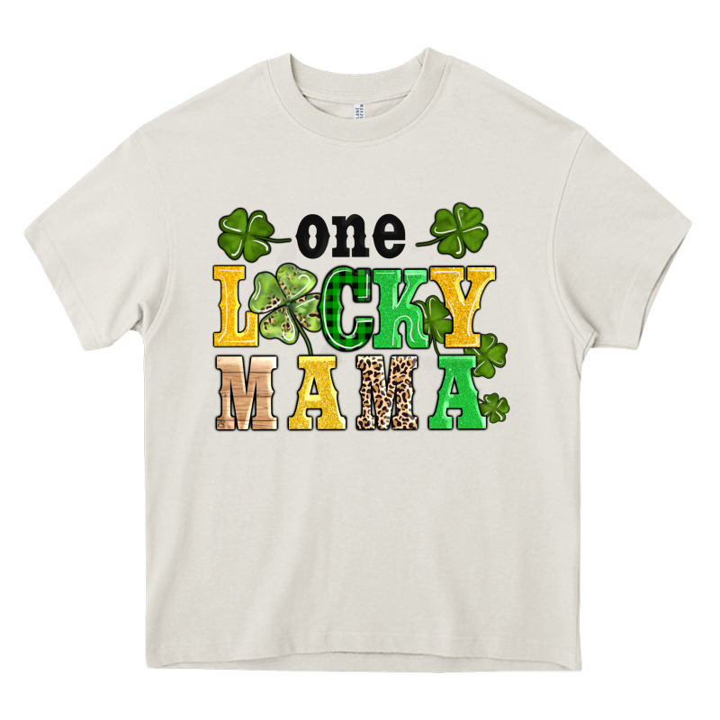 One Lucky Mama Heavy Core Tee by AdoDesignShop | Teevron