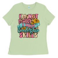 Matcha i'm not bossy i just have leadership skills Ladies Tee - MaliasSmallBusiness