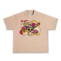 Burro mexican skull sombrero tequila bottle paper roses Urban Heavy Tee - Artiststas