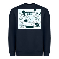Navy father's house Heavyweight Sweatshirt - TumblerDesignByShophia