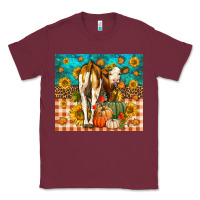Burgundy Western Fall Heifer Classic Tee - LillyAllenDesigns