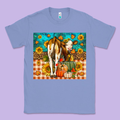 Western Fall Heifer Classic Tee Designed By Lillyallendesigns