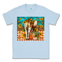 Dusty Blue Western Fall Heifer Classic Tee - LillyAllenDesigns