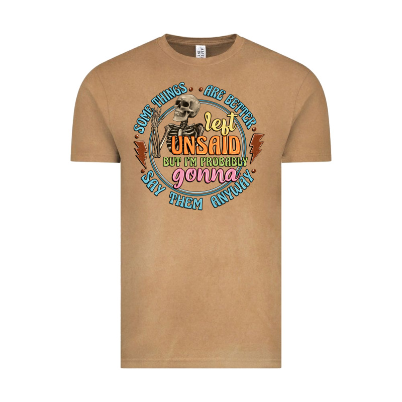 Some Things Are Better Left Unsaid Vintage Tee by Artiststas | Teevron