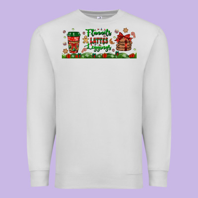 Flannels Lattes Leggings Libbey Glass Premium Sweatshirt Designed By Bundleandbundleshop