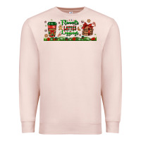 Pale Pink flannels lattes leggings libbey glass Premium Sweatshirt - BundleAndBundleShop