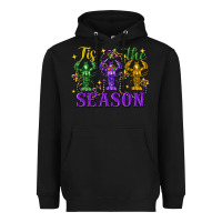 Black Tis The Season Crawfish Mardi Gras Heavyweight Hoodie - FaDigitalArtStudio