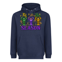 Navy Tis The Season Crawfish Mardi Gras Heavyweight Hoodie - FaDigitalArtStudio