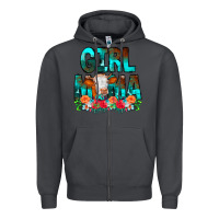 Smoke Girl Mama Flowers Cow Zipper Hoodie - CowCowDesign