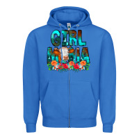 True Royal Girl Mama Flowers Cow Zipper Hoodie - CowCowDesign