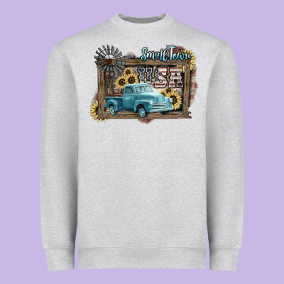 Small Town Usa Truck 4th Of July Heavyweight Sweatshirt Designed By Howdyjamesfarm