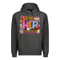 Charcoal Heather Easter Day One hip Teacher Premium Hoodie - OliviaCreatesArt