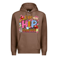 Chestnut Easter Day One hip Teacher Premium Hoodie - OliviaCreatesArt