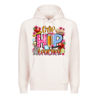 Pale Pink Easter Day One hip Teacher Premium Hoodie - OliviaCreatesArt