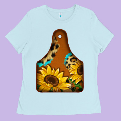 Cowtag Ladies Tee Designed By Jasminsmagicworld
