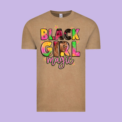 Black Girl Magic Vintage Tee Designed By Artiststas