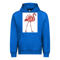 Cobalt Pink Flamingo Urban Hoodie - LillyAllenDesigns