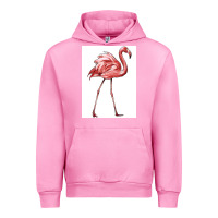 Fuchsia Pink Pink Flamingo Urban Hoodie - LillyAllenDesigns