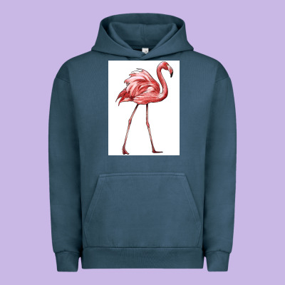 Pink Flamingo Urban Hoodie Designed By Lillyallendesigns