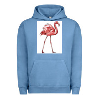 Pigment Pebble Blue Pink Flamingo Urban Hoodie - LillyAllenDesigns