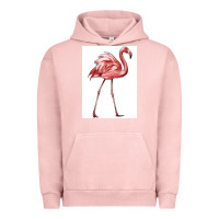 Pigment Salmon Pink Flamingo Urban Hoodie - LillyAllenDesigns