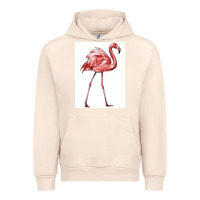 Sandshell Pink Flamingo Urban Hoodie - LillyAllenDesigns