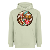 Matcha american football round earrings Heavyweight Hoodie - BundleAndBundleShop