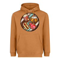 Meerkat american football round earrings Heavyweight Hoodie - BundleAndBundleShop