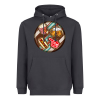 Smoke american football round earrings Heavyweight Hoodie - BundleAndBundleShop