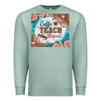 Seafoam coffee teach repeat tumbler Premium Sweatshirt - BundleAndBundleShop