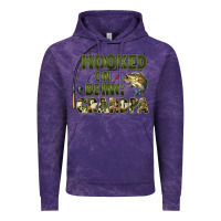 Cloud Purple fish lures hooked on being grandpa Vintage Hoodie - Artiststas