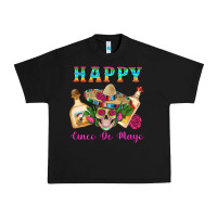 Black Happy Cinco De Mayo Mexican Skull Tequila Bottle Roses Cactus Urban Heavy Tee - Artiststas