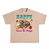 Burro Happy Cinco De Mayo Mexican Skull Tequila Bottle Roses Cactus Urban Heavy Tee - Artiststas
